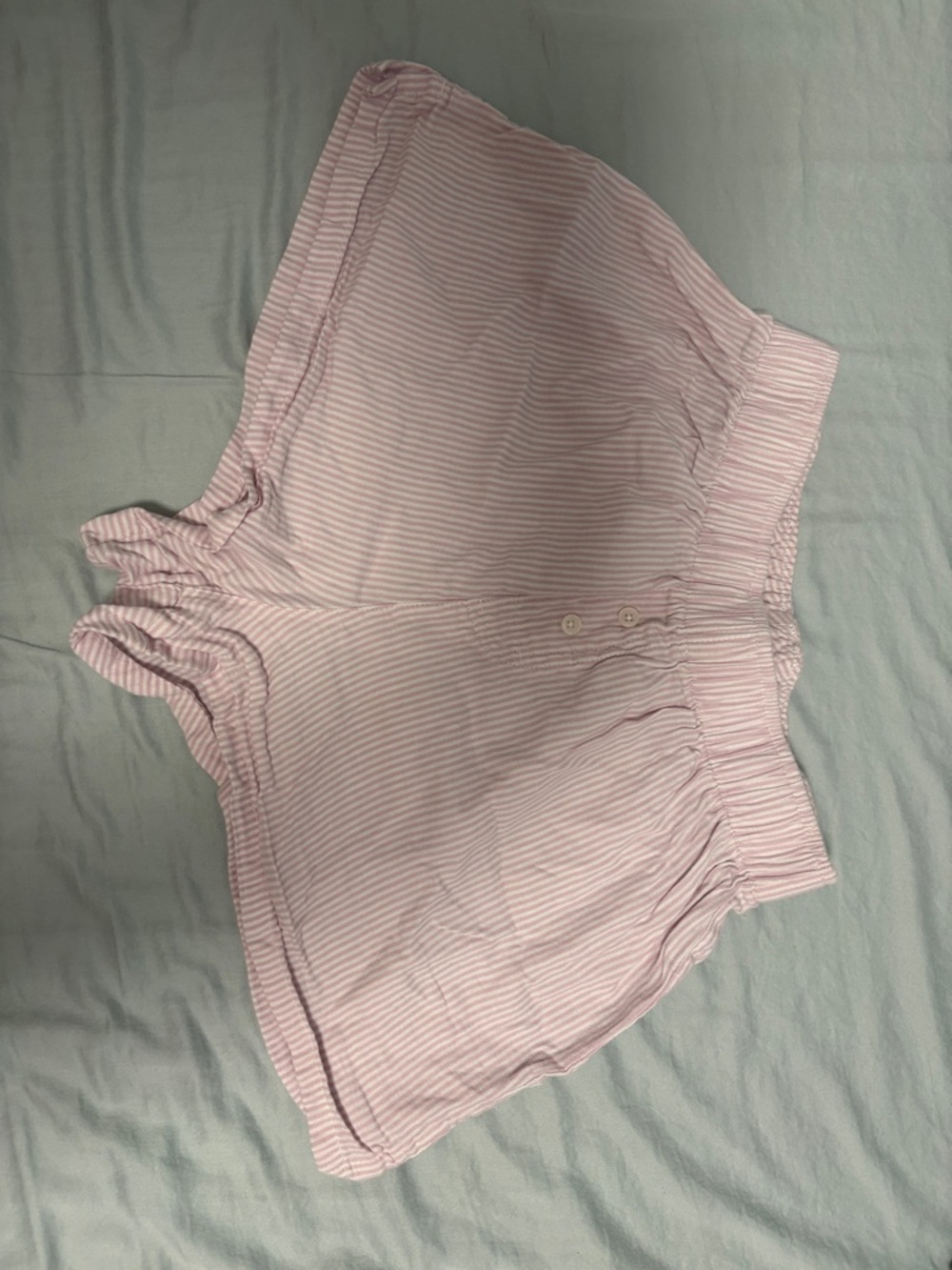 wild fable Light Pink Striped High Waist Lounge Shorts